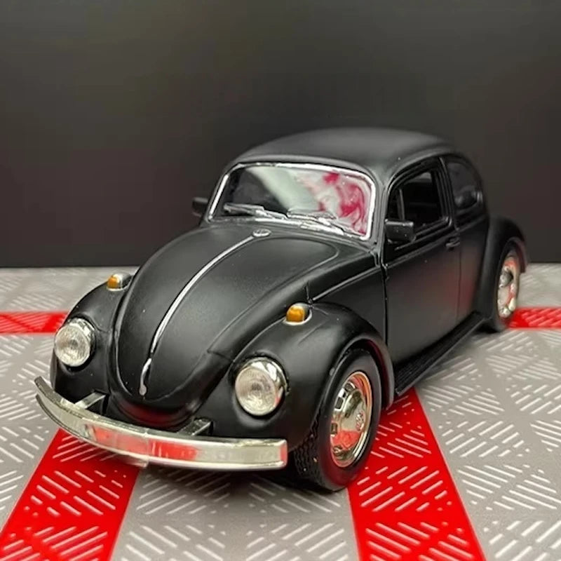 [TOY] 1:36 Volkswagen 1967 Beetle Matte Black Model Car Die-Cast