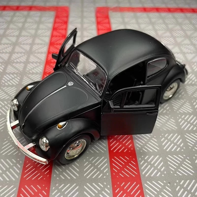 [TOY] 1:36 Volkswagen 1967 Beetle Matte Black Model Car Die-Cast