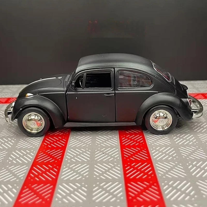 [TOY] 1:36 Volkswagen 1967 Beetle Matte Black Model Car Die-Cast