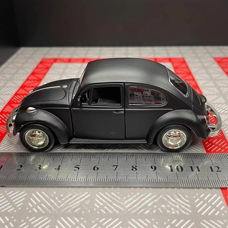 [TOY] 1:36 Volkswagen 1967 Beetle Matte Black Model Car Die-Cast