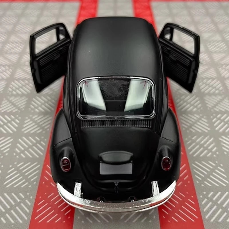 [TOY] 1:36 Volkswagen 1967 Beetle Matte Black Model Car Die-Cast