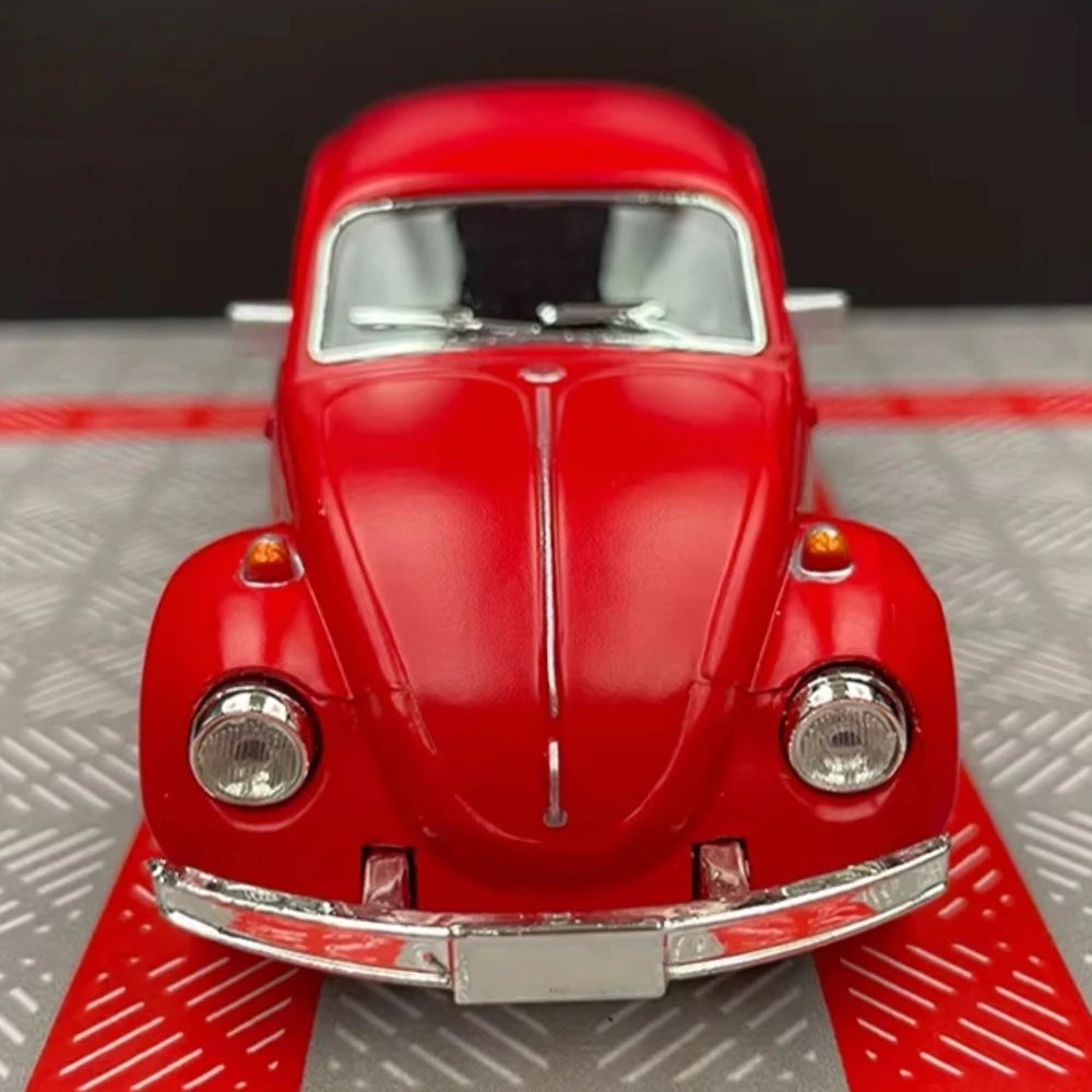 [TOY] 1:36 Volkswagen 1967 Beetle Matte Red Model Car Die-Cast