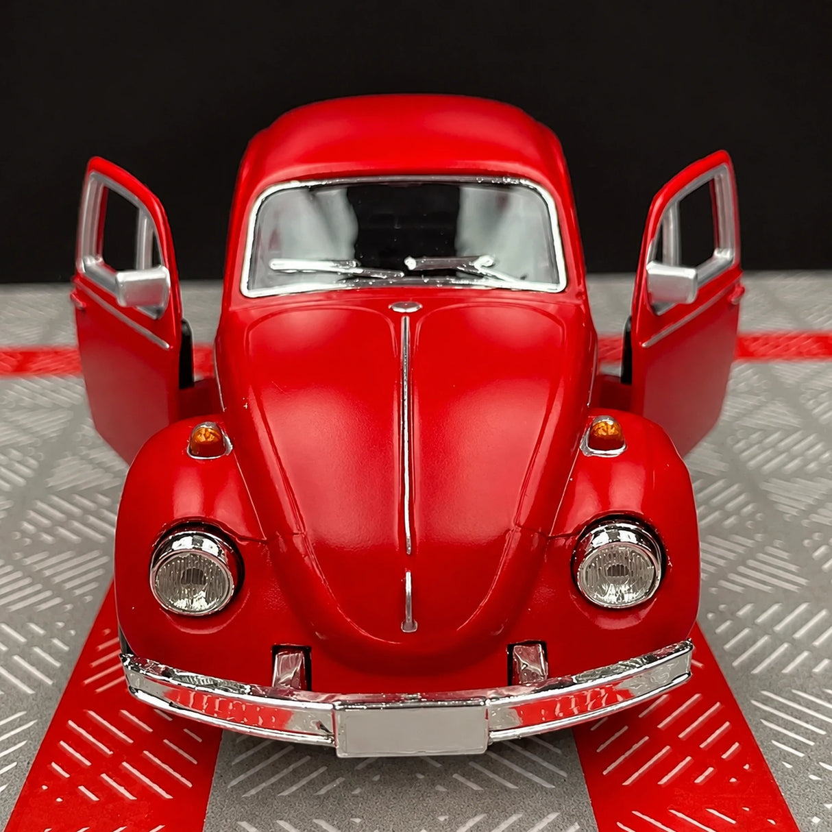 Volkswagen 1967 Beetle Matte Red 1:36 – Diecast Display Model Die-Cast