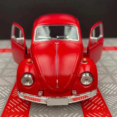 [TOY] 1:36 Volkswagen 1967 Beetle Matte Red Model Car Die-Cast
