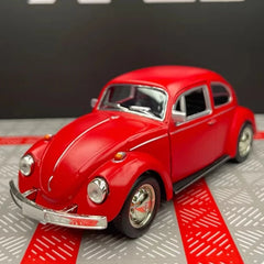 [TOY] 1:36 Volkswagen 1967 Beetle Matte Red Model Car Die-Cast