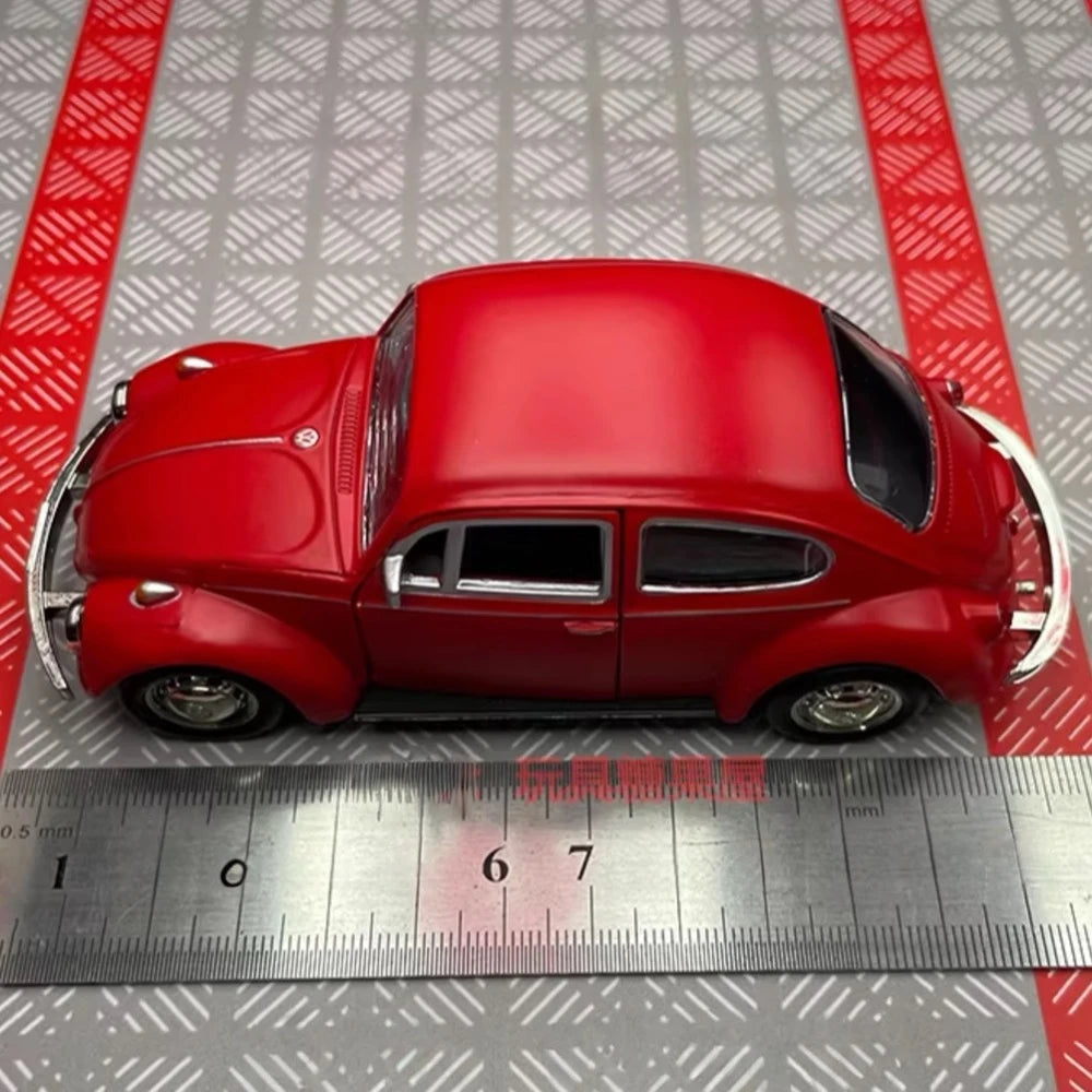 [TOY] 1:36 Volkswagen 1967 Beetle Matte Red Model Car Die-Cast