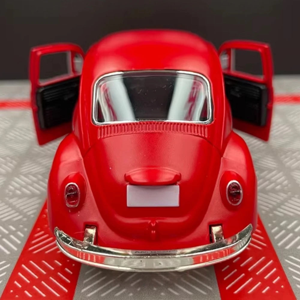 [TOY] 1:36 Volkswagen 1967 Beetle Matte Red Model Car Die-Cast