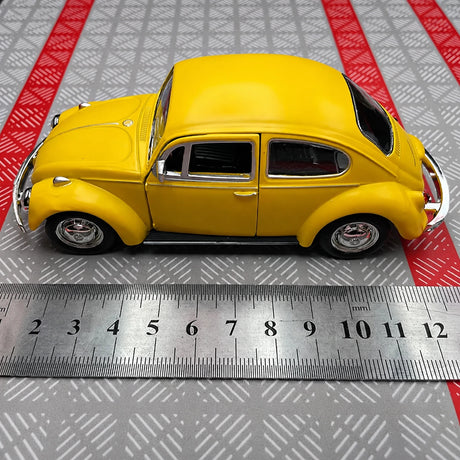 [TOY] 1:36 Volkswagen 1967 Beetle opaco giallo modellino di auto Die-Cast
