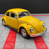 Volkswagen 1967 Beetle Matte Yellow 1:36 – Diecast Display Model Die-Cast