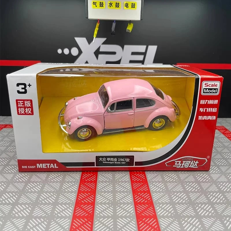 [TOY] 1:36 Volkswagen 1967 Beetle Pink Model Car Die-Cast