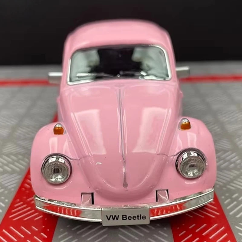 [TOY] 1:36 Volkswagen 1967 Beetle Pink Model Car Die-Cast