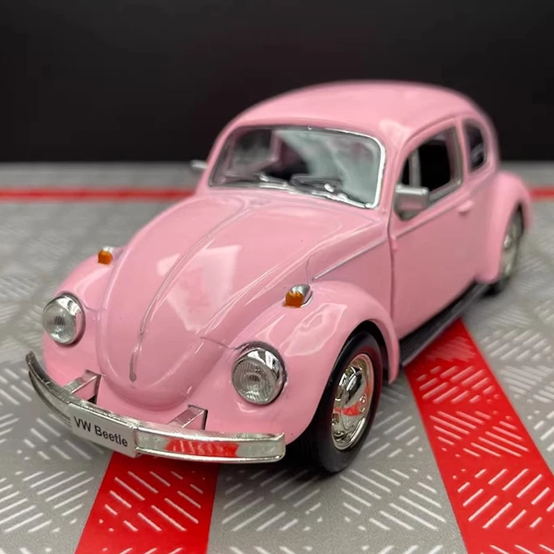 [TOY] 1:36 Volkswagen 1967 Beetle Pink Model Car Die-Cast
