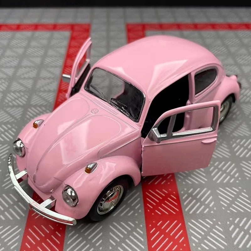 [TOY] 1:36 Volkswagen 1967 Beetle Pink Model Car Die-Cast