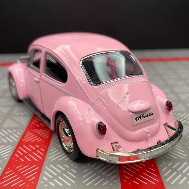 [TOY] 1:36 Volkswagen 1967 Beetle Pink Model Car Die-Cast
