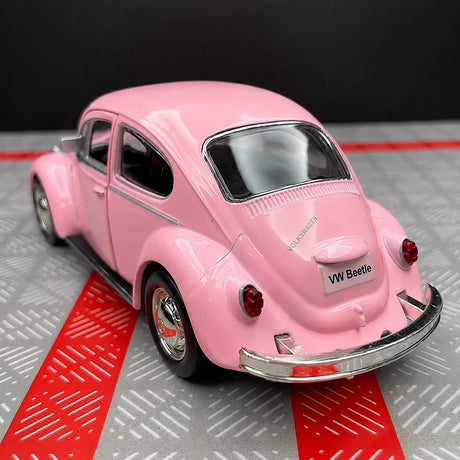 [TOY] 1:36 Volkswagen 1967 Beetle rosa modellino di auto Die-Cast