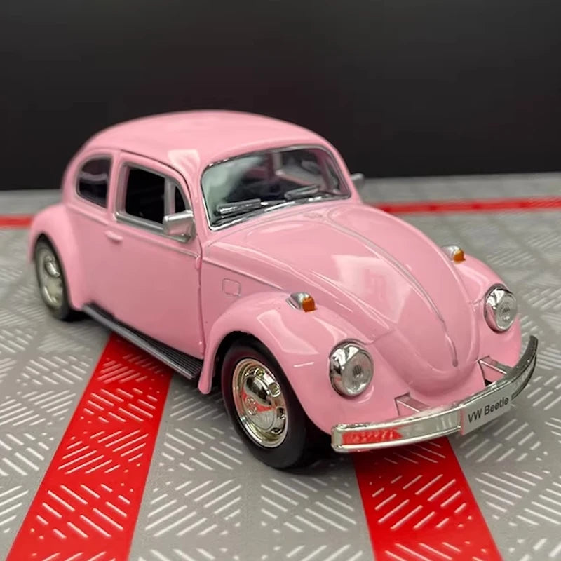 [TOY] 1:36 Volkswagen 1967 Beetle Pink Model Car Die-Cast