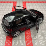 [TOY] 1:36 Volkswagen 2010 Golf GTI svart modellbil Die-Cast