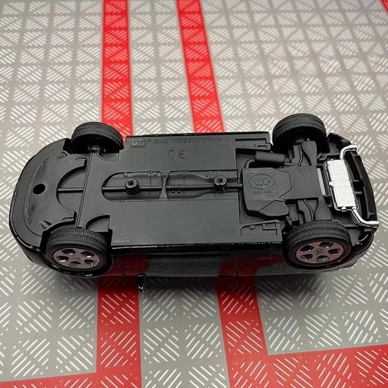 [TOY] 1:36 Volkswagen 2010 Golf GTI svart modellbil Die-Cast