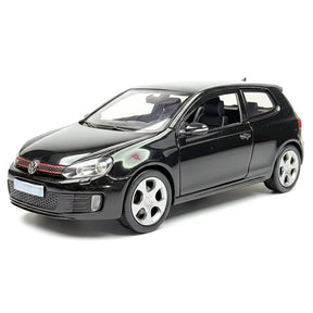 [TOY] 1:36 Volkswagen 2010 Golf GTI svart modellbil Die-Cast