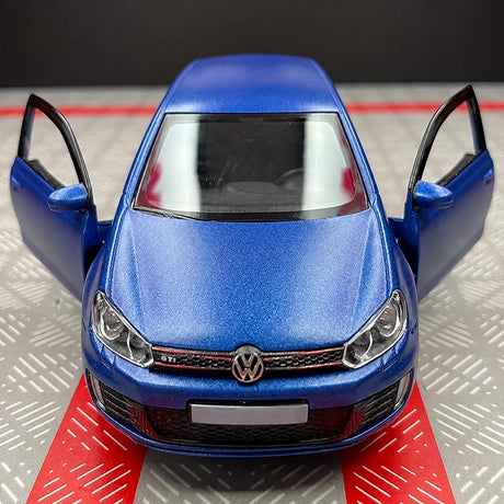 [TOY] 1:36 Volkswagen 2010 Golf GTI blu modellino di auto Die-Cast