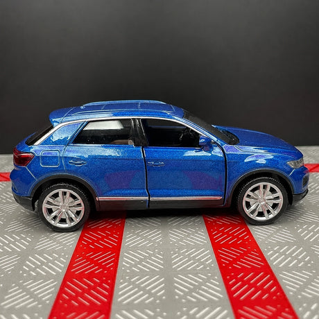 [TOY] 1:36 Volkswagen 2020 T-Roc blu modellino di auto Die-Cast