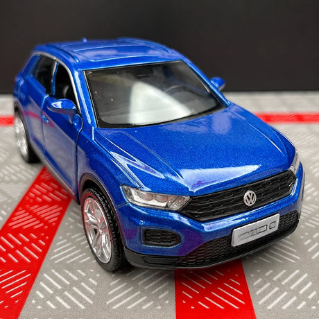 [TOY] 1:36 Volkswagen 2020 T-Roc blu modellino di auto Die-Cast