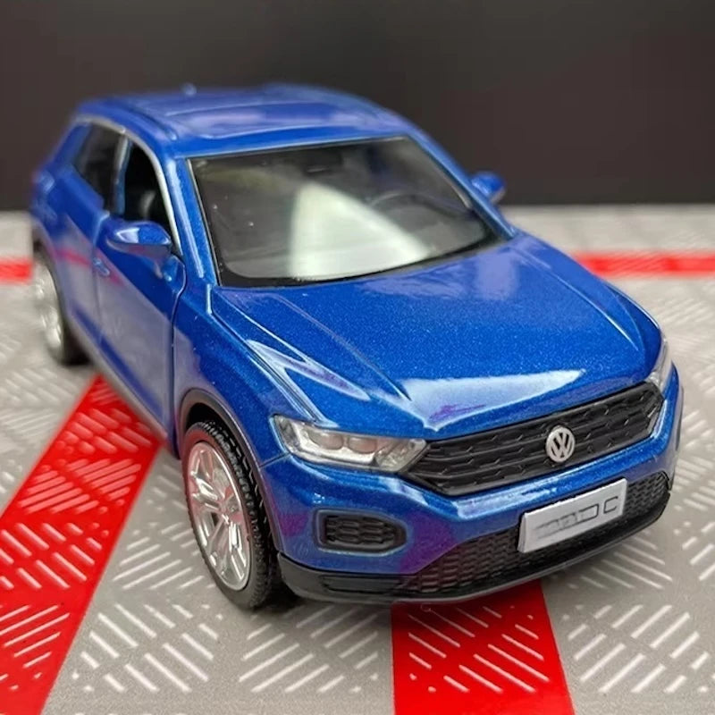 [TOY] 1:36 Volkswagen 2020 T-Roc Blue Model Car Die-Cast