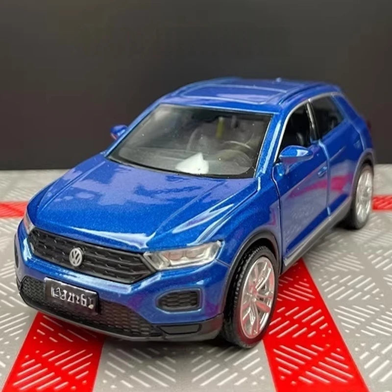 [TOY] 1:36 Volkswagen 2020 T-Roc Blue Model Car Die-Cast