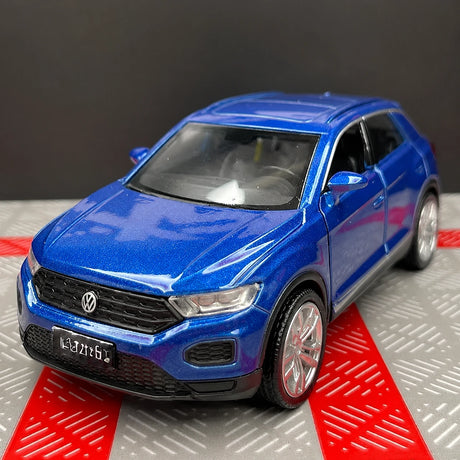 [TOY] 1:36 Volkswagen 2020 T-Roc blu modellino di auto Die-Cast