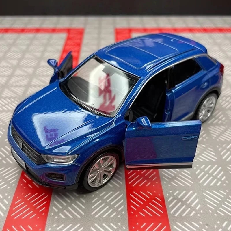 [TOY] 1:36 Volkswagen 2020 T-Roc Blue Model Car Die-Cast