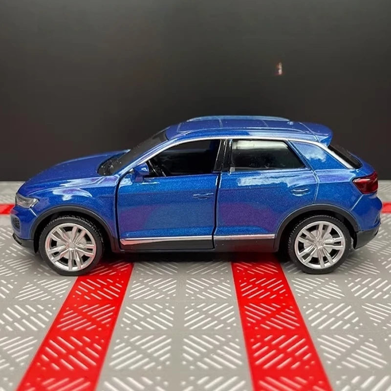 [TOY] 1:36 Volkswagen 2020 T-Roc Blue Model Car Die-Cast