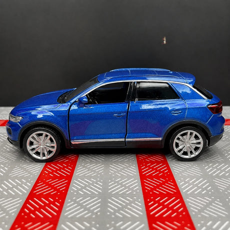 [TOY] 1:36 Volkswagen 2020 T-Roc blu modellino di auto Die-Cast