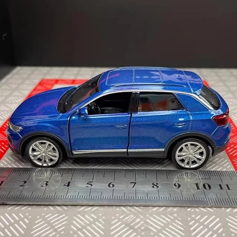 [TOY] 1:36 Volkswagen 2020 T-Roc blauw modelauto Die-Cast