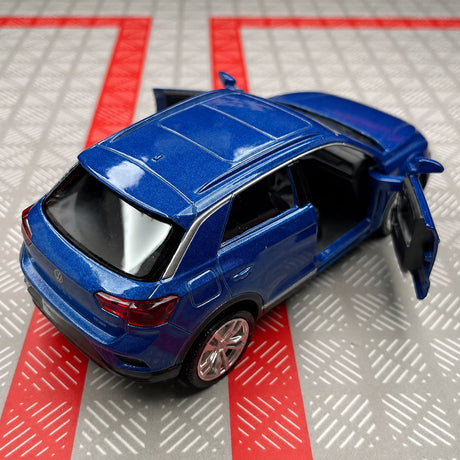 [TOY] 1:36 Volkswagen 2020 T-Roc blu modellino di auto Die-Cast
