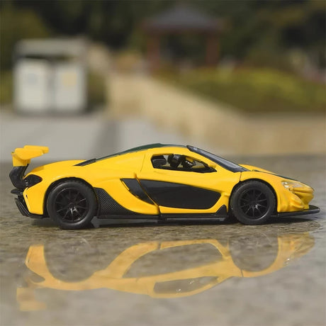 McLaren 2015 P1 GTR أصفر 1:40 – نموذج عرض معدني مصبوب