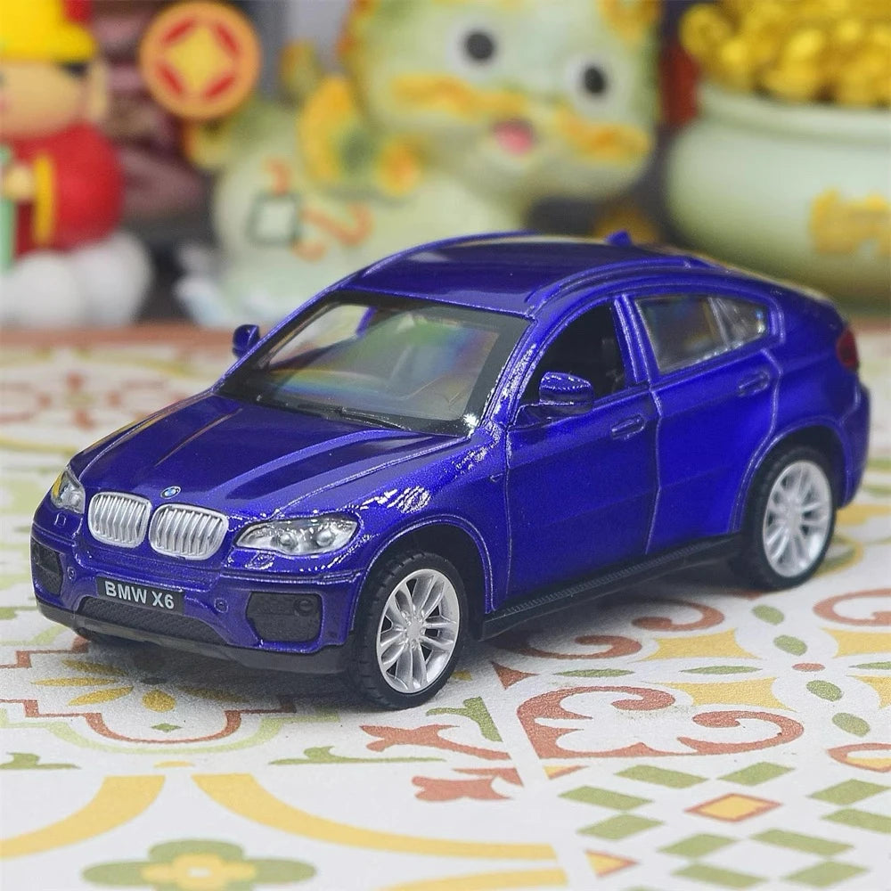 [TOY] 1:43 BMW 2008 E71 X6 Blue Model Car Die-Cast