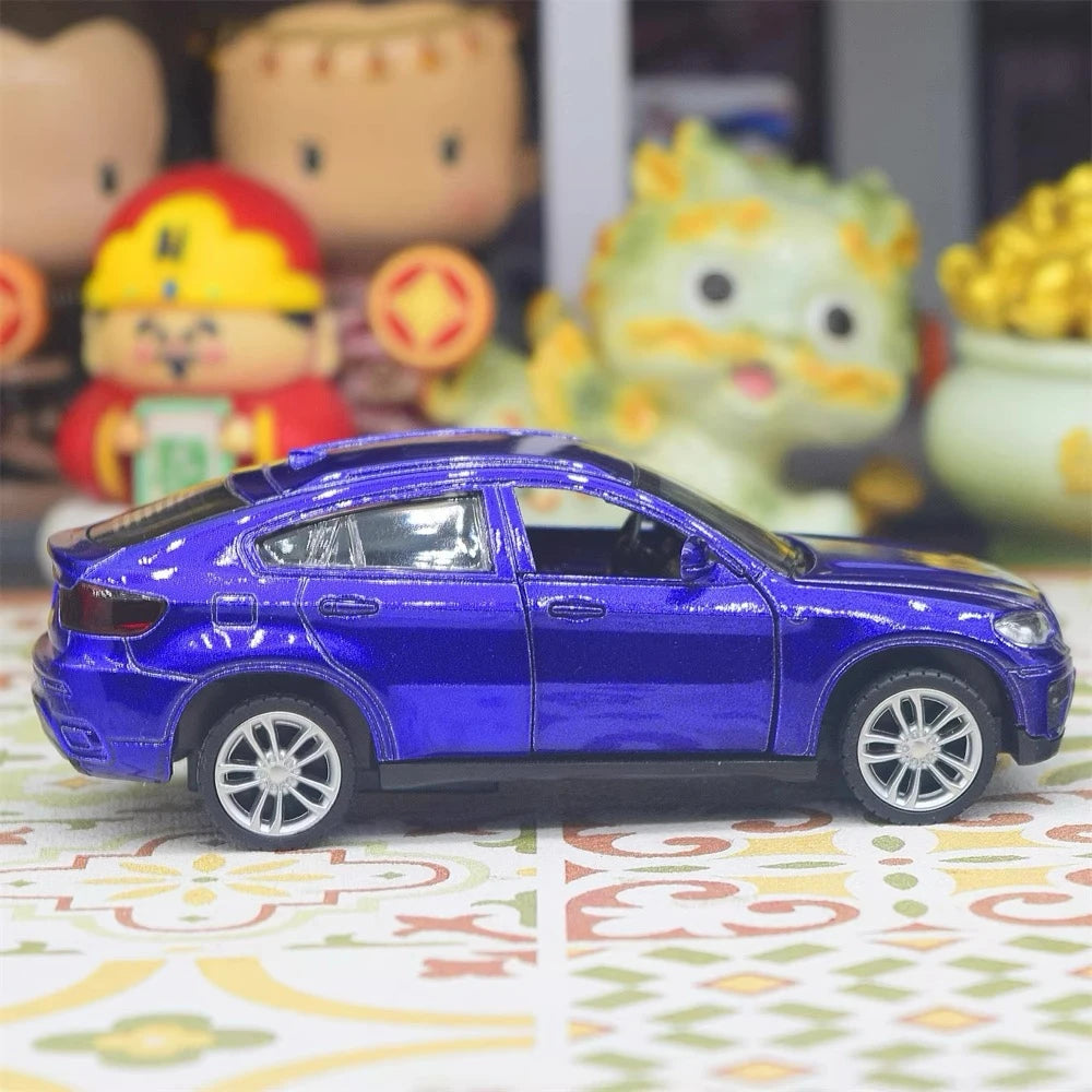 [TOY] 1:43 BMW 2008 E71 X6 Blue Model Car Die-Cast