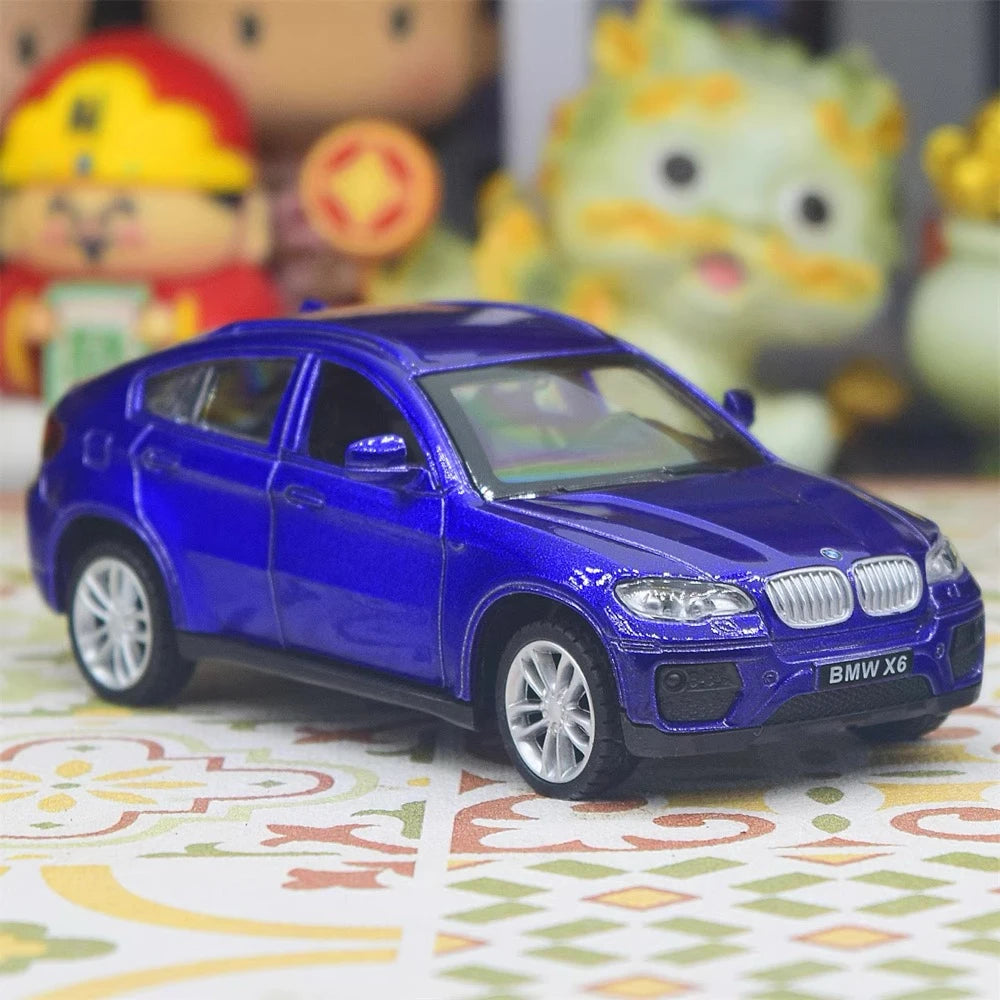 [TOY] 1:43 BMW 2008 E71 X6 Blue Model Car Die-Cast