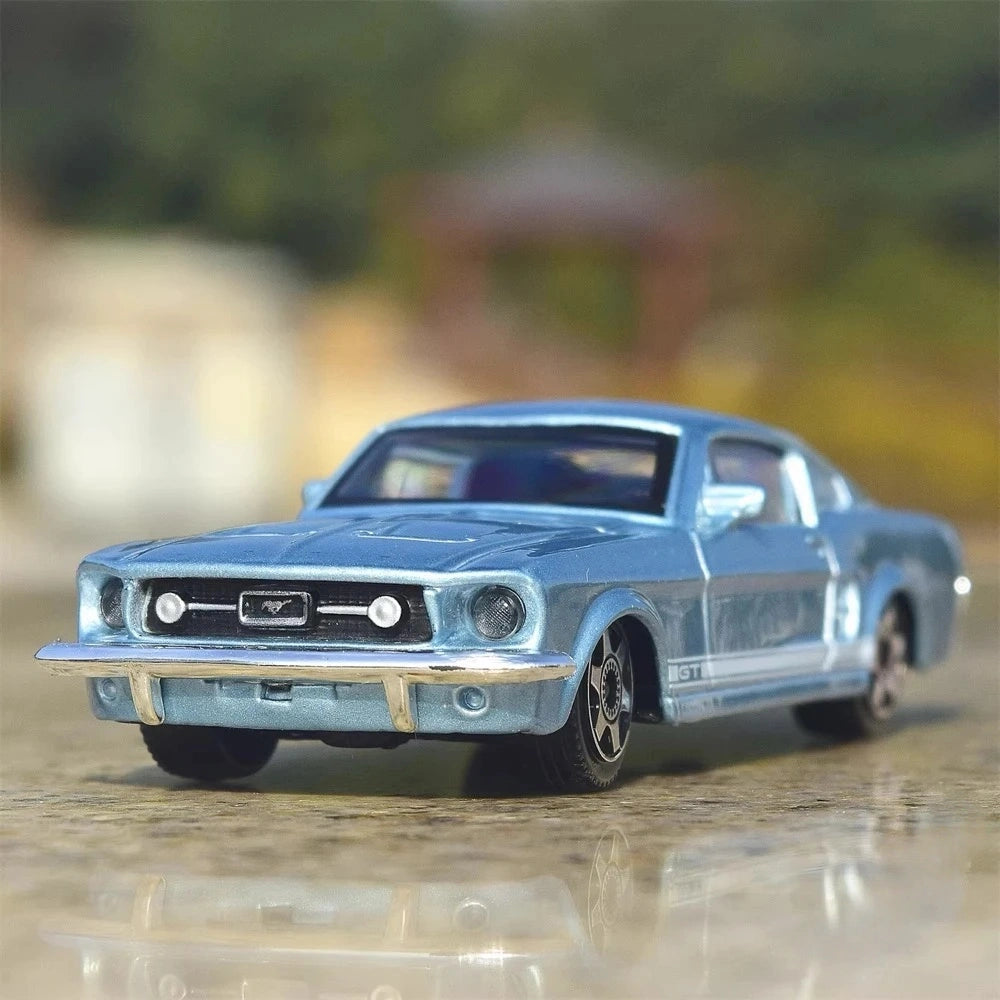 [TOY] 1:43 Ford 1969 Mustang GT Blue Model Car Die-Cast