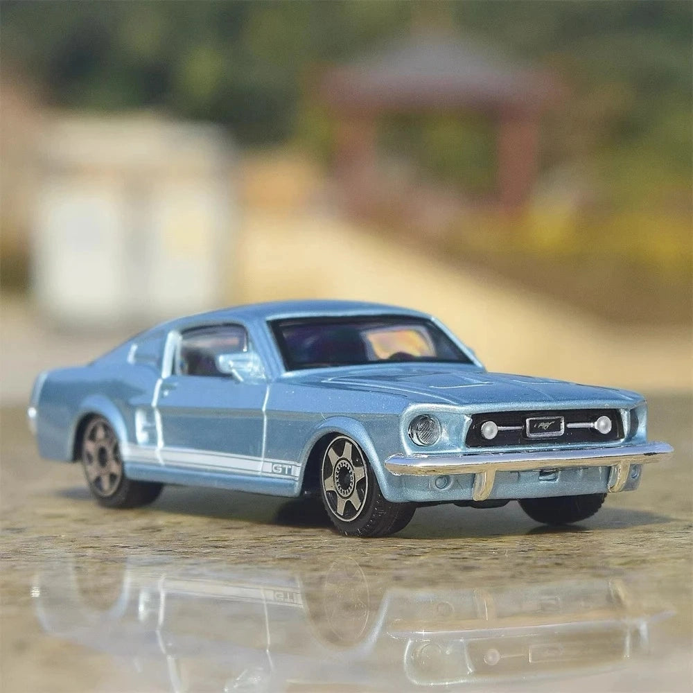 [TOY] 1:43 Ford 1969 Mustang GT Blue Model Car Die-Cast