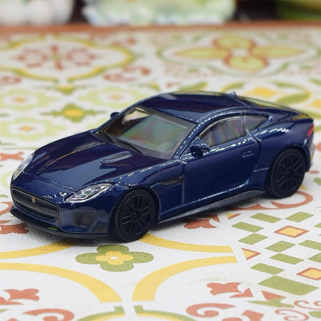 [TOY] 1:43 Jaguar 2017 F-Type R-Dynamic sininen pienoismalli Die-Cast