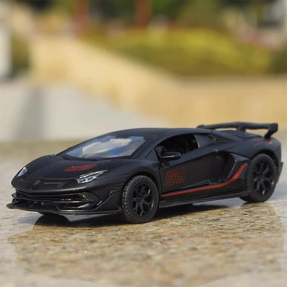 [TOY] 1:43 Lamborghini 2019 Aventador SVJ Black Model Car Die-Cast