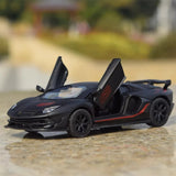 [TOY] 1:43 Lamborghini 2019 Aventador SVJ Black Model Car Die-Cast