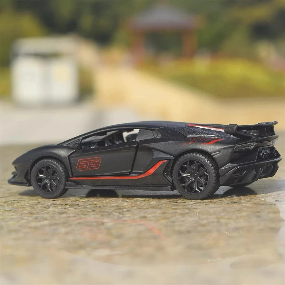 [TOY] 1:43 Lamborghini 2019 Aventador SVJ Black Model Car Die-Cast