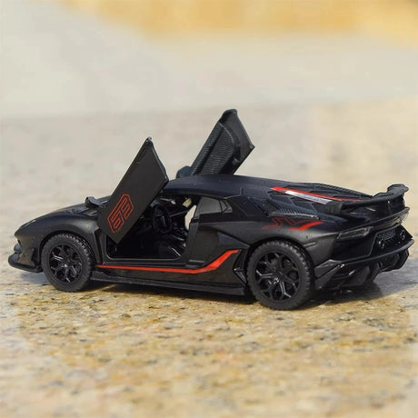[TOY] 1:43 Lamborghini 2019 Aventador SVJ Black Model Car Die-Cast