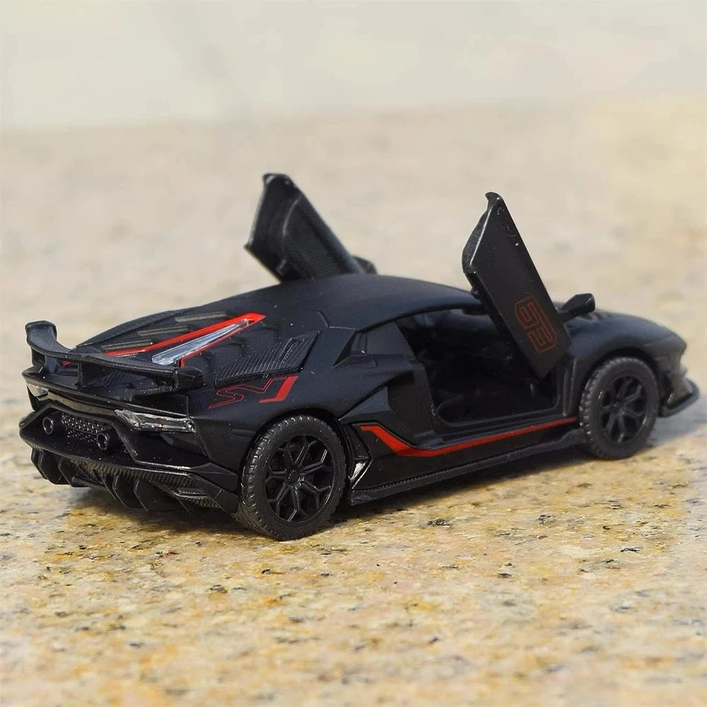 [TOY] 1:43 Lamborghini 2019 Aventador SVJ Black Model Car Die-Cast