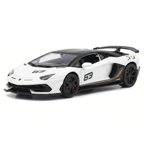 [TOY] 1:43 Lamborghini 2019 Aventador SVJ vit modellbil Die-Cast