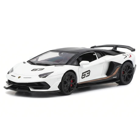 [TOY] 1:43 Lamborghini 2019 Aventador SVJ White Model Car Die-Cast