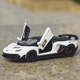 [TOY] 1:43 Lamborghini 2019 Aventador SVJ White Model Car Die-Cast