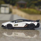 [TOY] 1:43 Lamborghini 2019 Aventador SVJ White Model Car Die-Cast